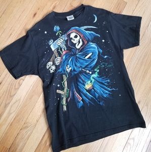 Vintage Liquid Blue Grim Reaper